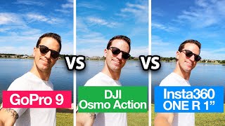 GoPro HERO 9 vs DJI Osmo Action vs Insta360 ONE R 1-inch!
