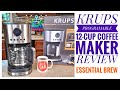 Krups Essential Brew 12 Cup Programmable Drip Coffee Maker Review