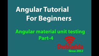 Angular unit testing | part 4 | Angular tutorial