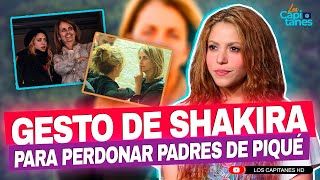 El GESTO de Shakira para PERDONAR a los padres de Gerard Piqué tras CAMBIO de actitud