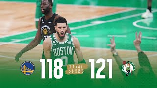 INSTANT REACTION: Celtics "find a way" in INSANE overtime win in NBA Finals rematch vs. the Warriors