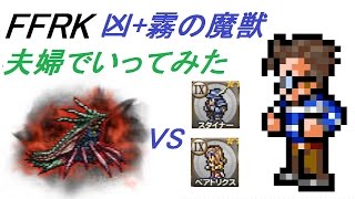 【NOT CR FFRK】 凶+ 霧の魔獣　VS 夫婦　ミッション