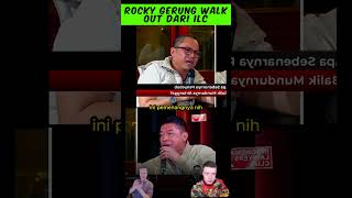 MOMEN KETIKA ROCKY GERUNG WALK OUT DARI STUDIO ILC #rockygerung