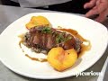 charlie palmer makes duck breast with roasted peaches