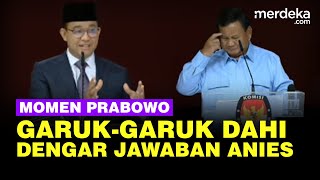 Momen Prabowo Garuk-Garuk Dahi Dengar Anies, Singgung Langkah Darurat Pemerintah