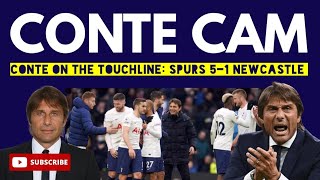 CONTE CAM: Tottenham Hotspur 5-1 Newcastle United: Antonio Conte's Touchline Reactions