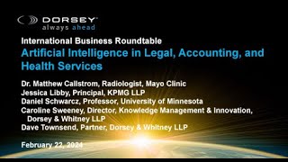 Webinar Playback: Artificial Intelligence in Legal, Accounting, & Health Services