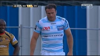 Jamie Roberts terrible pass wrecks Racing-Métro try