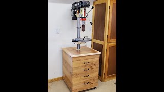 drill press cart design and build