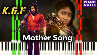 KGF Mother Song Piano Tutorial | KGF BGM Piano Cover | Blacktunes Piano