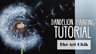 Dandelion Acrylic Painting Tutorial - By Artist, Andrea Kirk