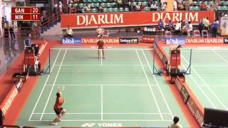 Ganis Nur Rahmadani (Pertamina Jakarta) VS Nindy Eka W. (PB Fjar Group) Djarum Kejurnas 2012