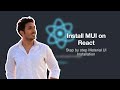 How to Install Material UI in ReactJS | Step-by-Step Tutorial