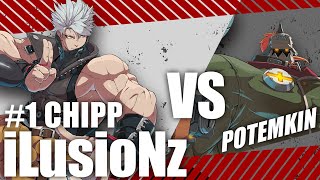 [GGST] 世界1位チップ vs ポチョムキン (No.1 Chipp vs Potemkin) PC版天上階【GUILTY GEAR STRIVE】