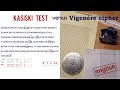 Cryptanalysis: Breaking a Vigenère ciphertext with Kasiski's test