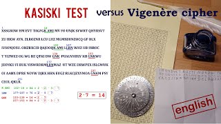 Cryptanalysis: Breaking a Vigenère ciphertext with Kasiski's test