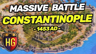 Age of Empires 2 Massive Battle - Constantinople 1453 AD
