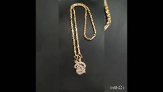 like gold Pure Impon dollar chain#pure panchalogam daily wear chain#five metal gold daily use chain