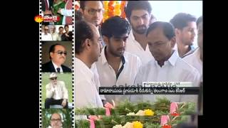 Telangana CM KCR pays homage to Ramanaidu