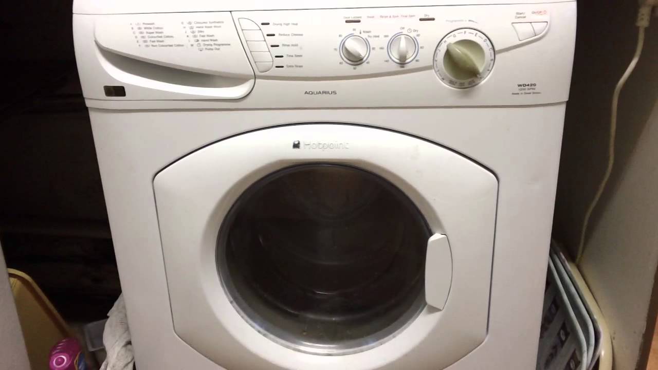 HOTPOINT AQUARIUS WD420.. - YouTube