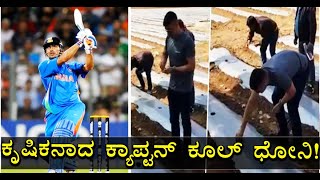 MS Dhoni Turns Farmer; Shares Video Of Organic Farming | Vijay Karnataka