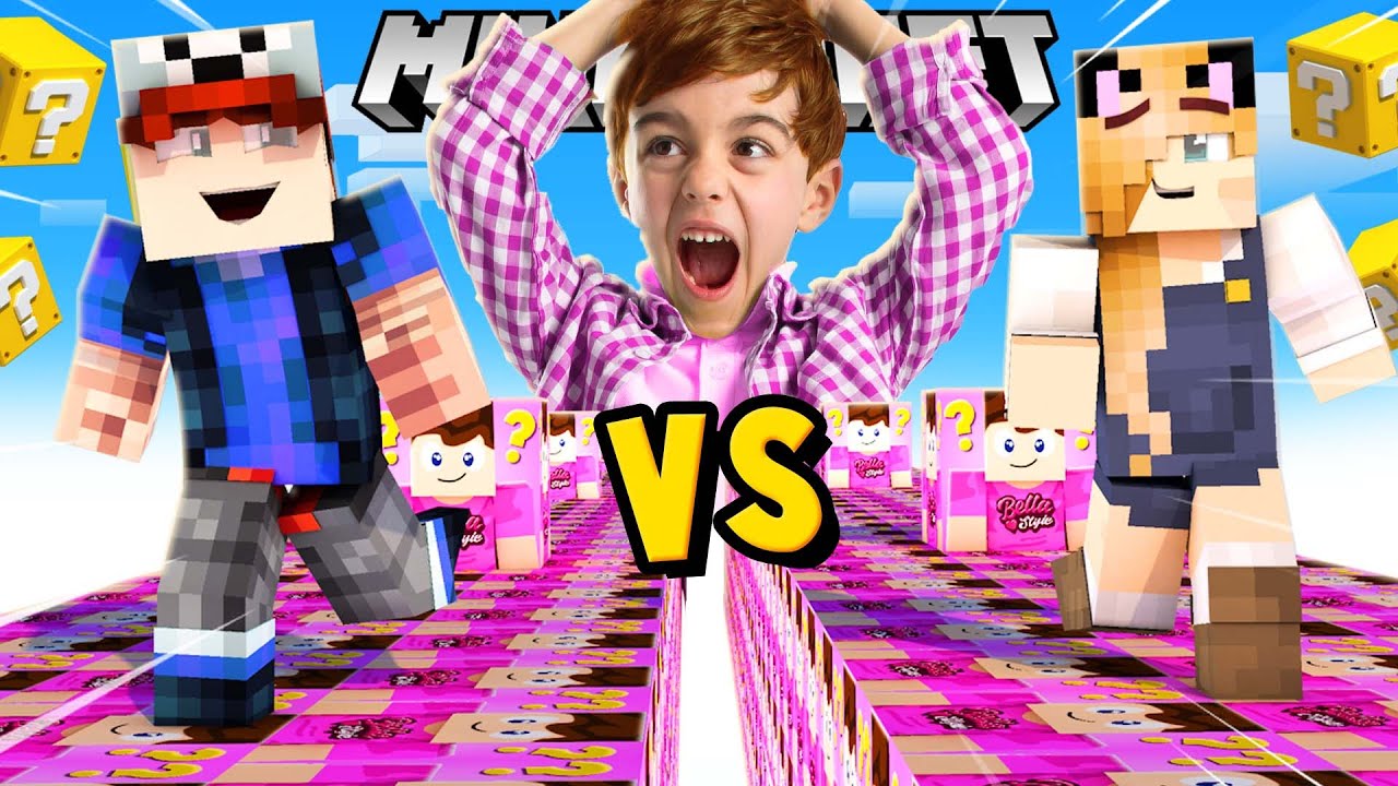 SZALONY WYŚCIG! - SZALONY FAN LUCKY BLOCKI MINECRAFT! | Vito Vs Bella ...