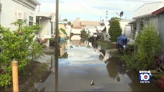 Massive flooding damages mobile home parks in parts of Broward County