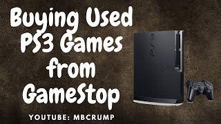 Buying used Playstation 3 Games from Gamestop in December 2021