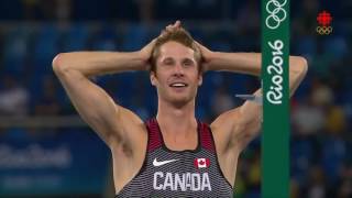 Derek Drouin remporte l'or au saut en hauteur