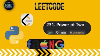 231 | Power of Two | LeetCode problem in Python