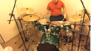 Yamaha Maple Custom (gold lug) drum set sound test