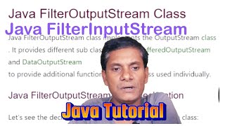 😻Java FilterOutputStream | FilterInputStream class tutorial with example run code | #ShahTutorial😻