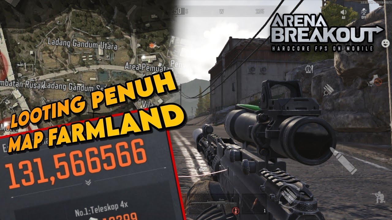 Looting Di 1 Map Farmland Penuh Arena Breakout! - YouTube