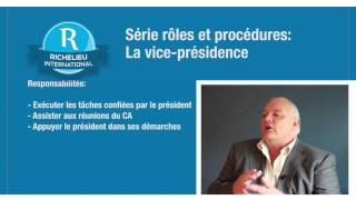 Rôles et procédures : la vice-présidence