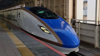 上越新幹線E7系F35編成　たにがわ177号　ガーラ湯沢行き発車シーン。【大宮駅にて】