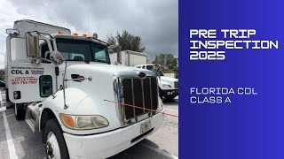 Pre trip inspection cdl class a English Florida 2025
