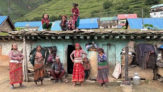 This is Himalayan Very Relaxing Nepali Village Lifestyle | Organic Food Cooking in Countryside |