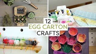 12 Crafts to Make With Egg Cartons | Compilation