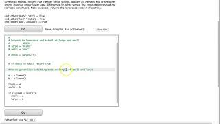 Codingbat - end_other (Python)