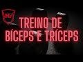 TREINO DE BíCEPS E TRíCEPS PARA HIPERTROFIA