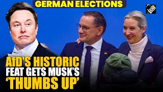 German Elections: AfD celebrates historic result with surprise congratulations from Elon Musk