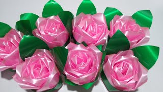 MINI ROSAS ETERNAS de listón de papel CELOCEDA