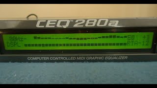 Peavey CEQ 280a  Computer Controlled MIDI Graphic Equalizer__ sn: 10008212