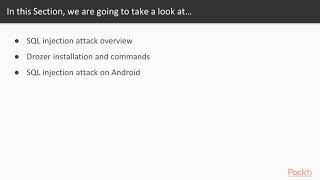 SQL injection attack on Android
