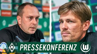 LIVE: Pressekonferenz mit Ole Werner & Clemens Fritz | SV Werder Bremen - VfL Wolfsburg