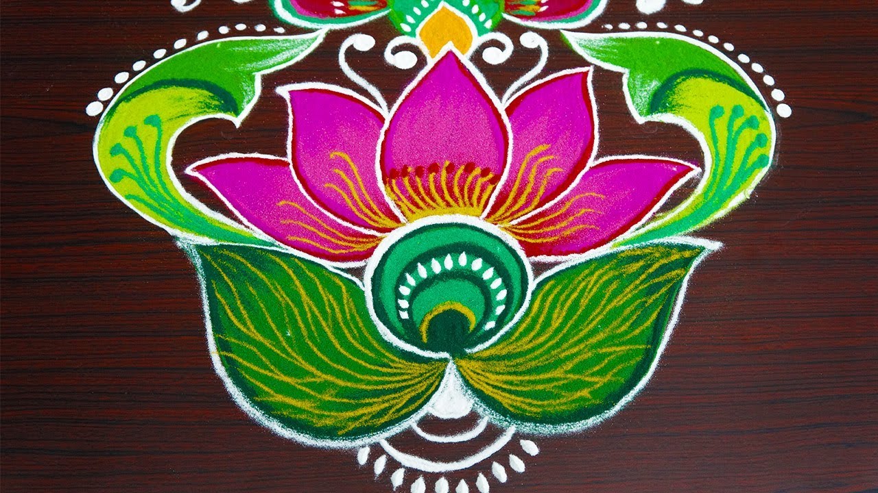 Flower Rangoli Muggulu Designs At Andy Summer Blog