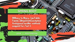 Many to Many. JoinTable. Fixed: IllegaStateException Ambiguous handler methods mapped for. Part 4