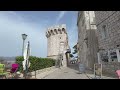 korcula croatia 🇭🇷 4k beach and old town walking tour june 2022