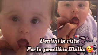 dentini in vista per le gemelline Muller❤️🥰