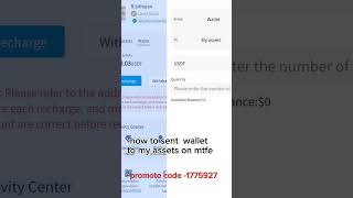 how to usdt change mtfe wallet to my assets #mtfe #trading